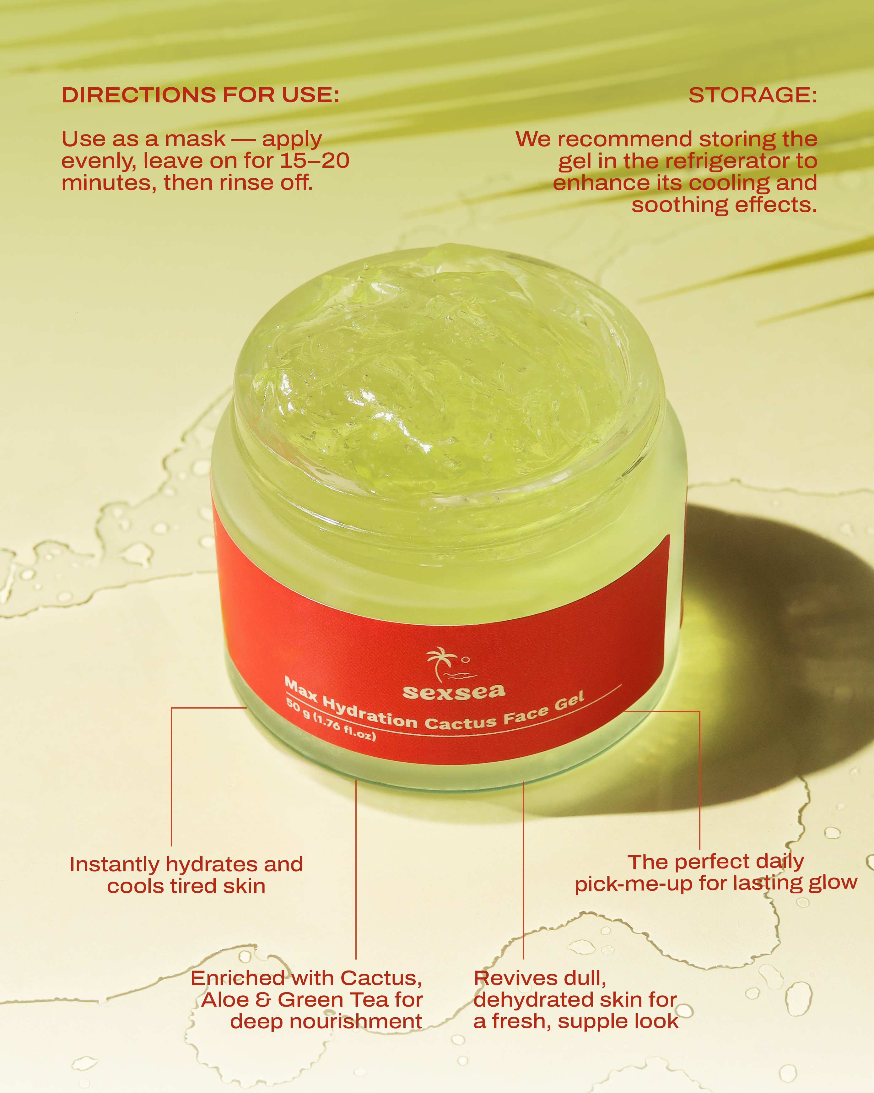 Max Hydration Cactus Face Gel