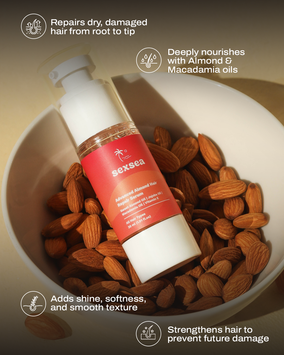 Advanced Almond Hair Repair Serum